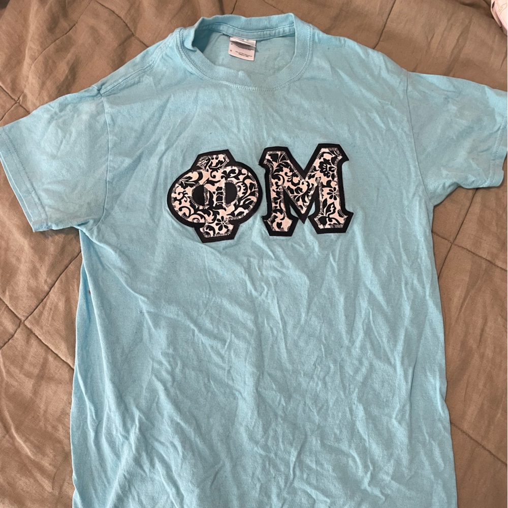 Light Blue Phi Mu Tshirt